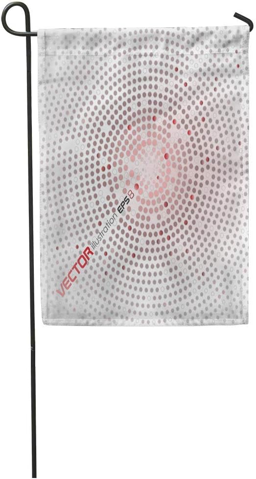 YhouqukehTshirt Garden Flag Pattern Abstract Mosaic Aluminum Arts Chrome Circle Colored Colors Computer Home Yard House Decor Barnner Outdoor Stand 12x18 Inches Flag