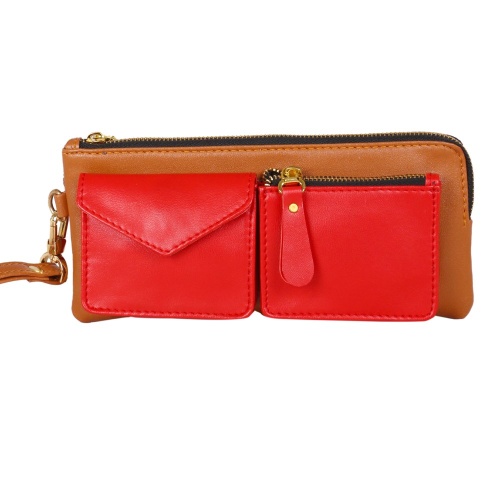 august women's handbag-red