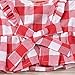Baby Girls Plaid Ruffle Bowknot Tank Top+Denim Shorts Outfit with Headband