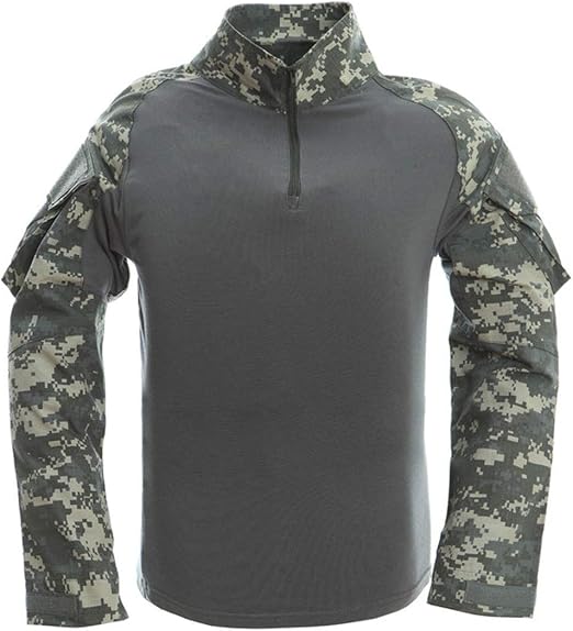 LANBAOSI - Camiseta táctica de manga larga para hombre, para airsoft, caza, bosque, de manga larga, : Amazon.es: Ropa y accesorios