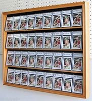 clear plastic sleeves for 5x7 cards sfDisplay.com,LLC. Sport Collectible Card Display Case Cabinet Holder Wall Rack -Walnut main image 0