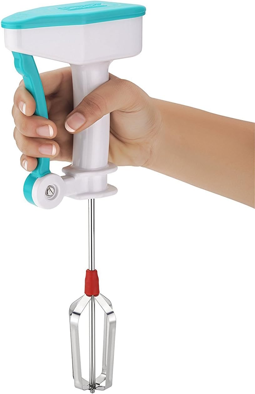 Pink Pari Egg Beater Lassi Butter Milk Maker Power Free Hand Blender