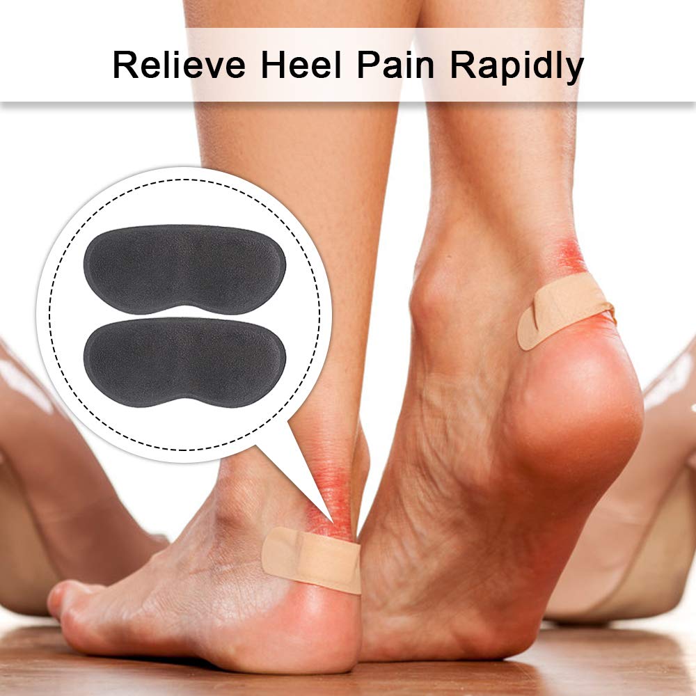 Dr. Foot\'s Heel Grips for Ladies Shoes, Shoes Too Big, Back Inserts Protect from rubbing and Slipping for Men and Women (Beige+Grey+Black)