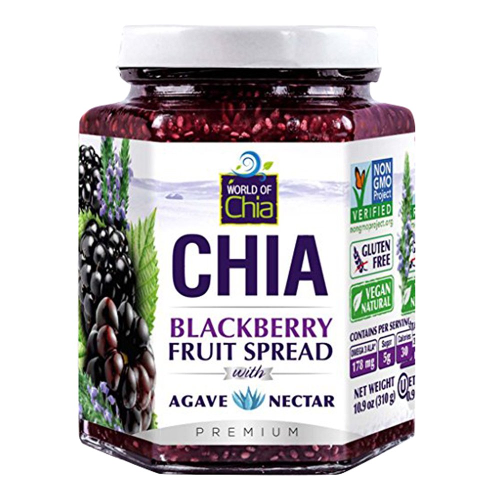 World Of Chia Spread Blackberry Agav, 10.9 oz