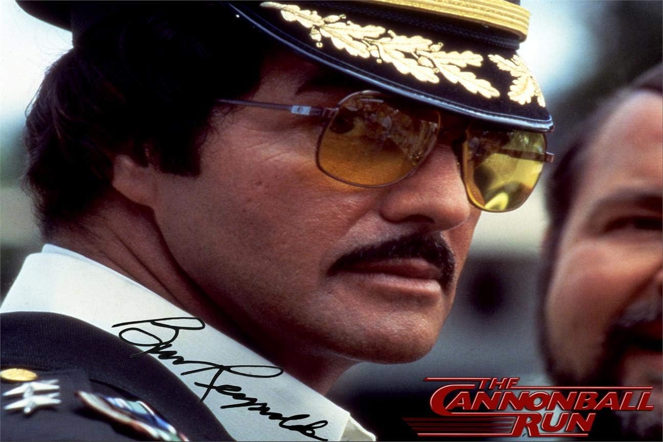 Burt Reynolds Autograph Replica Super Print - Cannonball Run - Landscape - Unframed