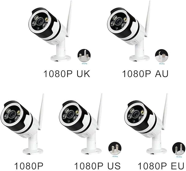 Hancoc 1080P HD WiFi Kamera Smart Home Kamera Mit Nachtsicht Die Kamera Wasserdichter berwachung for Haus Innen  Und Auen Color 1080p Uk