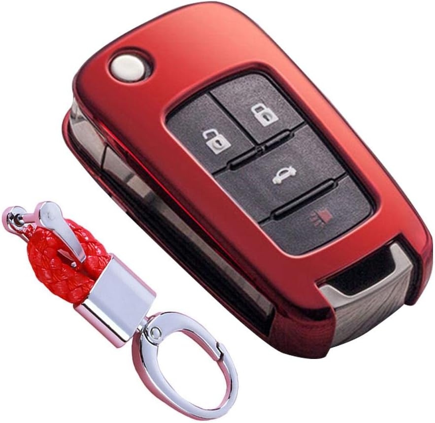 Weemoment Key Fob Cover Case Key Chain Soft TPU Holder Shell Covers for Cruze Aveo Trax Opel Astra Corsa Meriva Zafira Antara J Key Protection
