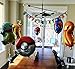 Large Pokémon Birthday Party Balloons – 8 pieces, over-2-feet-tall each: Pikachu Ivysaur Charmander Squirtle + 4 round Pokeball 18