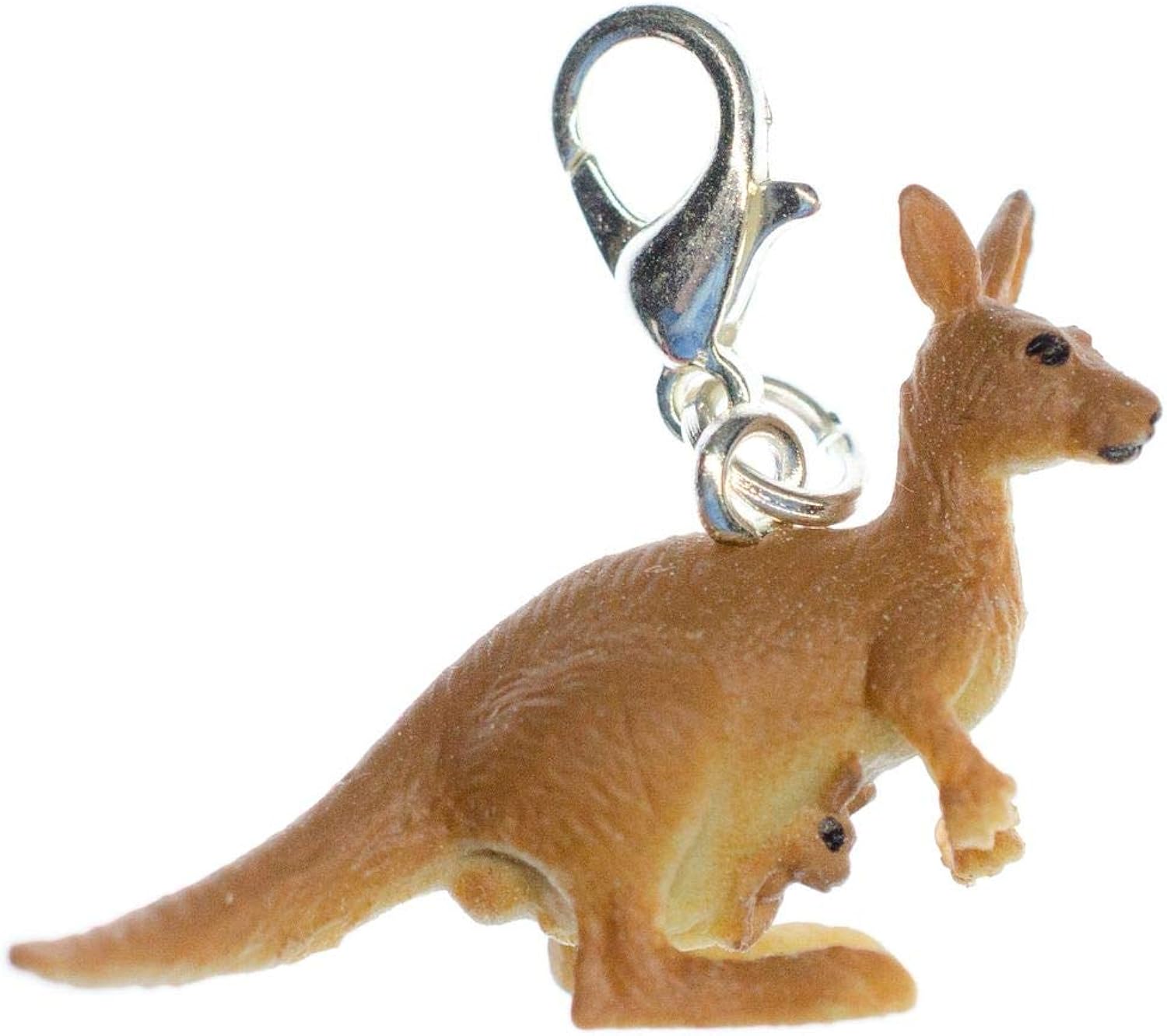 Miniblings Kangaroo Australia Rubber Zipper Pull Charm Pendant Amazon.co.uk Jewellery