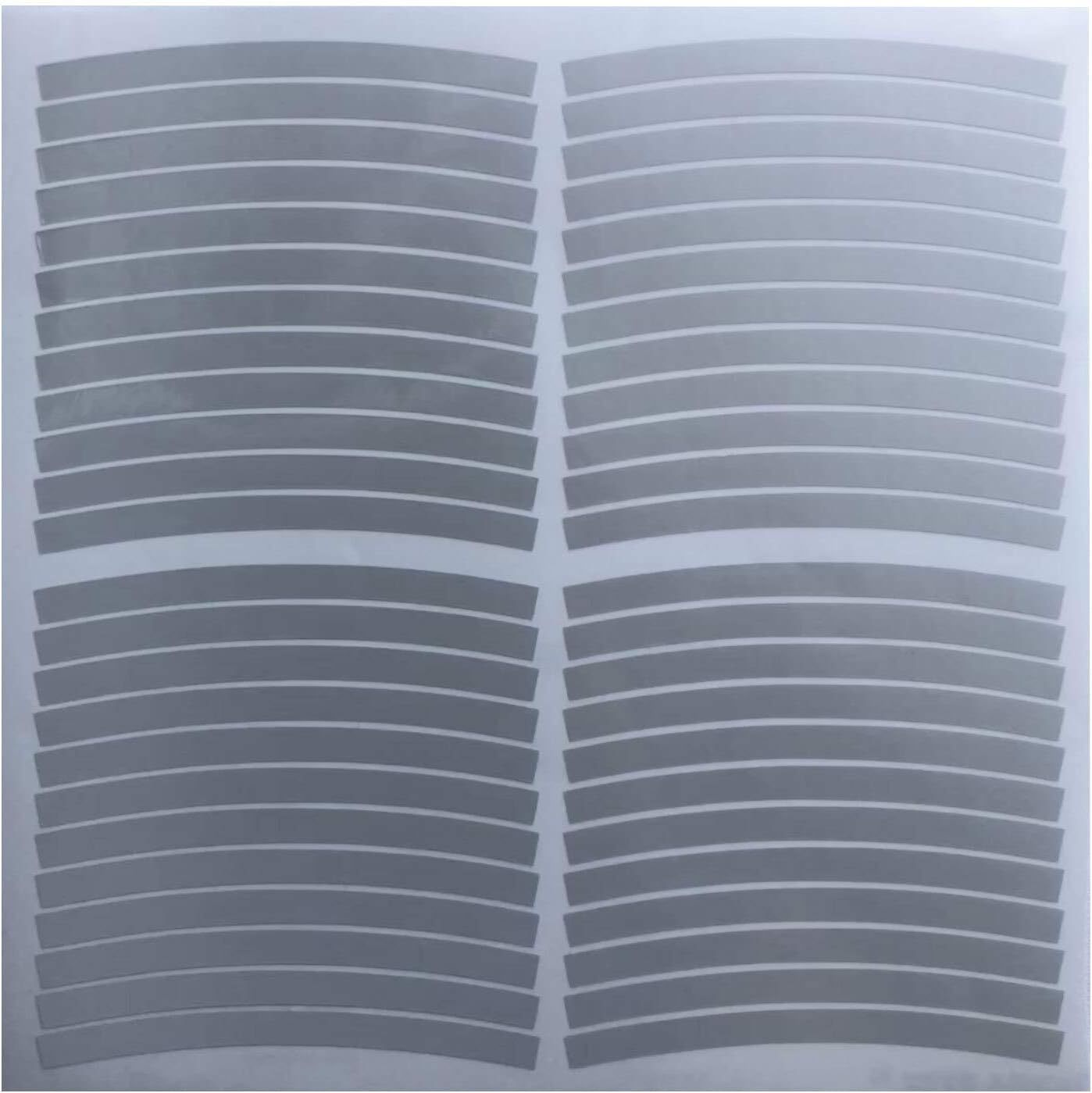 Set of 48 Bicycle Reflex Strips for Bicycle Rims I Reflex Stickers Self-Adhesive in White Silver for Trekking Road Bike E-Bike I Reflex_046