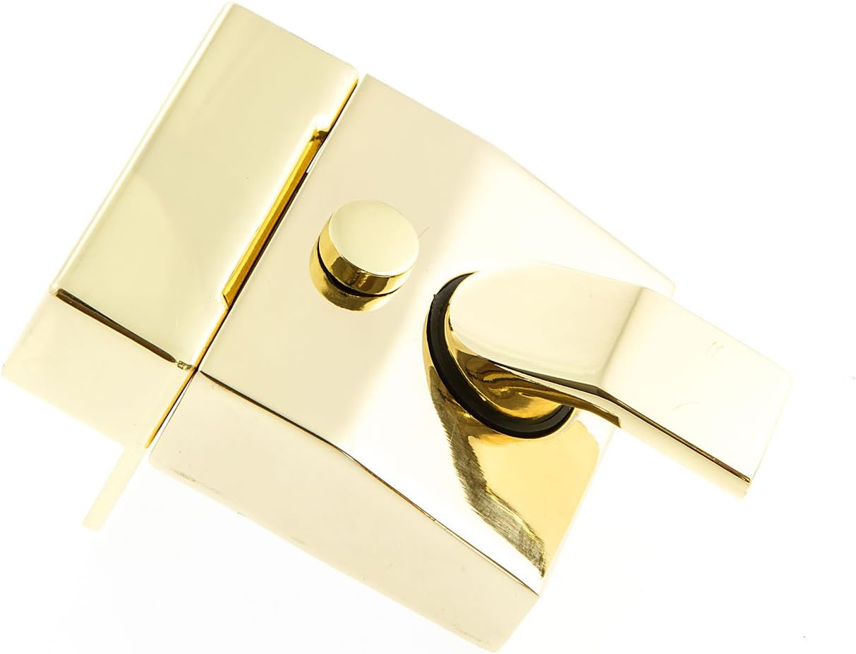 Sterling NLB201 Narrow Deadlocking Brass Plated Nightlatch