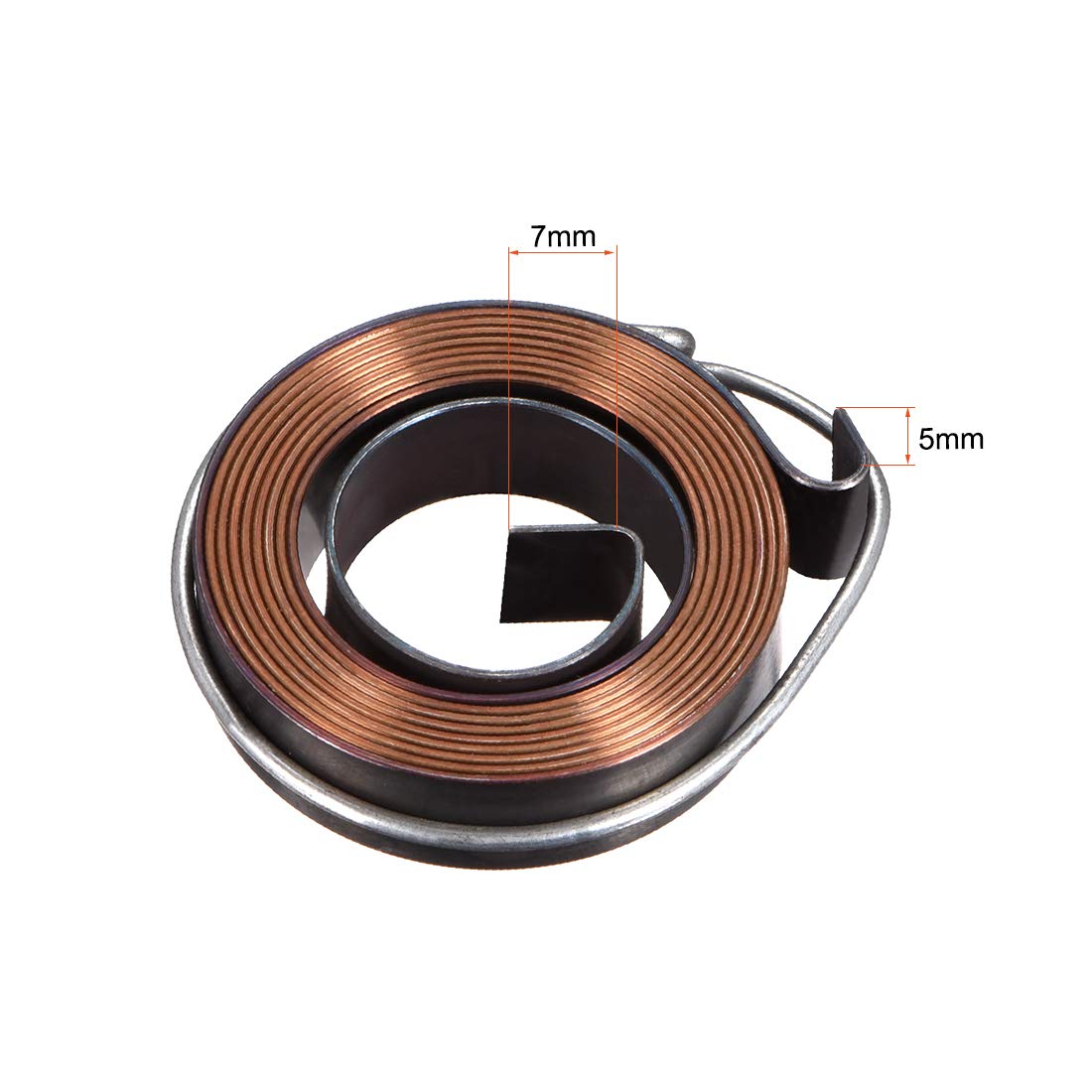 sourcing map Drill Press Return Spring, Quill Spring Feed Return Coil Spring Assembly, 3.3Ft Long, 40 x 10 x 0.8mm - Image 5