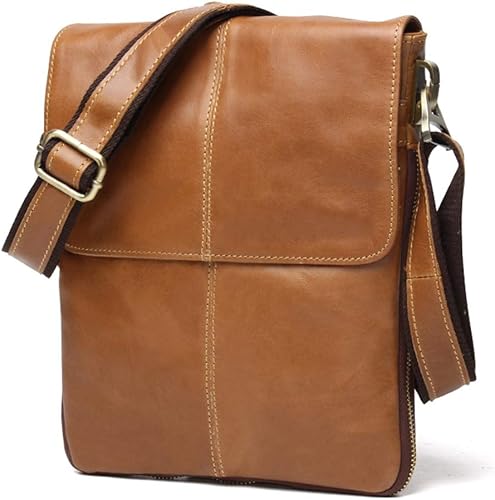 Anvak Bolso de hombro de piel para hombre, casual, bolsa de ...