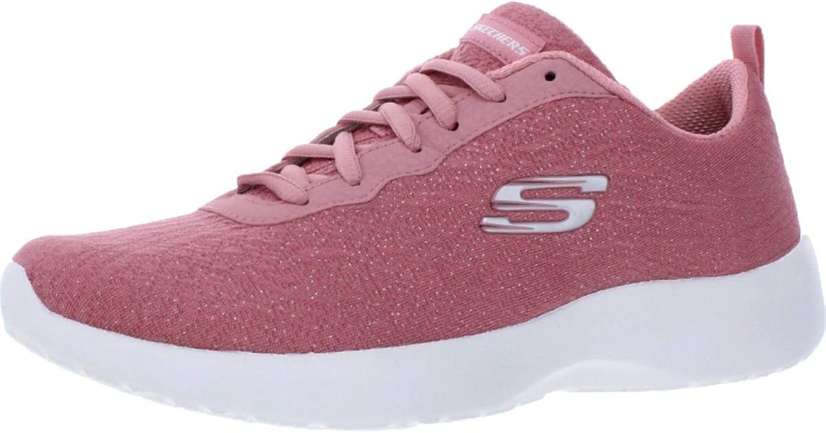 Amazon.com | Skechers Womens Dynamight-Blissful Fitness Sneakers Pink 7.5 Wide (C, D, W) | Shoes