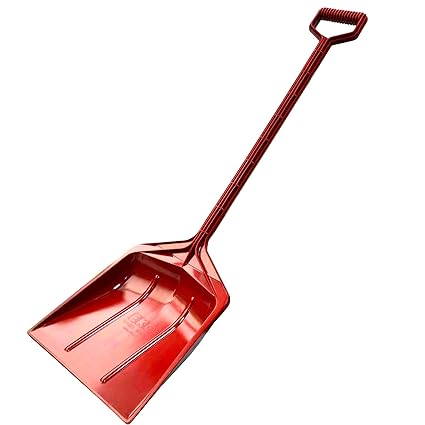 TikTakToo EKO - Schneeschaufel Piccolo - Qualitäts-Sicherheitsschneeschaufel (rot)