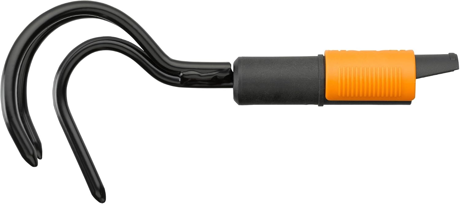 Fiskars QuikFit Grubber, Tool Head, Length: 33 cm, Width: 9 cm, Carbon steel Tines, Black/Orange, 1000685 - Image 4