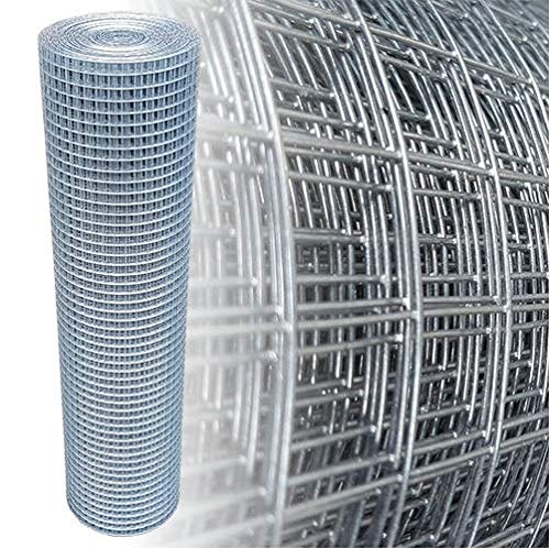 Volierendraht 1m x 25m 19x19mm verzinkt Drahtgitter 4Eck Maschendraht Drahtzaun