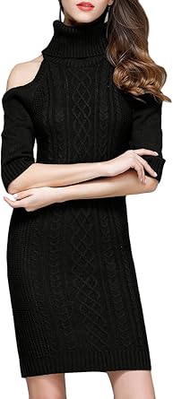 cowl neck sweater dress amazon