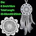 BSLINO® Dream Catchers White Handmade Beaded Feather Native American Dreamcatcher Circular Net for Car Kids Bed Room Wall Hanging Decoration Decor Ornament Craft, Dia 6.3inch/16cm