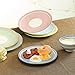 Sunbright Porcelain Dinner Plates for Salads,Pasta, Set of 6 Assorted Colors,10-1/4 Inch