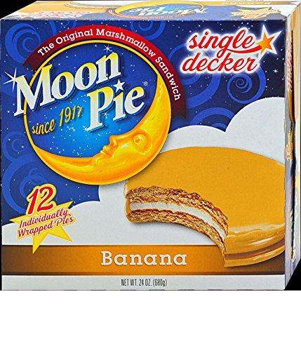 Single Decker Moonpies - Choose your favorite flavor - Chocolate, Vanilla, Banana & Salted Caramel (Banana)