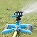 TOLOCO Garden Sprinkler,360° Automatic Rotating Portable Lawn Sprinkler, Outdoor Automatic Sprinkler for Lawn Irrigation System,Oscillating Rotary High Impact Sprinkler System,Water Up to 3600 Sq. Ft.