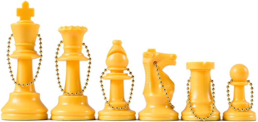 Wholesale Chess Chess Pieces Keychain Set (Yellow) Toys & Games