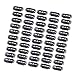 Snap Clips for Hair Extensions Weaves 50pcs U-shape Metallic Wig Clips With Silicon Rubber Small Size Black