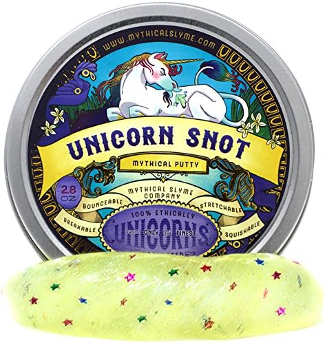 Mythical Slyme Unicorn Putty &amp; Unicorn Slime - Clear Slime - Clear Putty - Unicorn Gifts - Glitter Putty and Glitter Slime - Liquid Glass (Snot)
