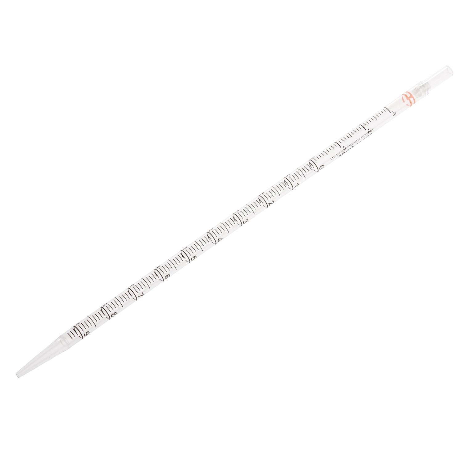 FabLab FL4018 10 mL Pipet (Pipette), Sterile, Individually Wrapped in Paper/Plastic Wrapper, 50 per Bag, 10 mm, Polystyrene, Clear (Pack of 200)