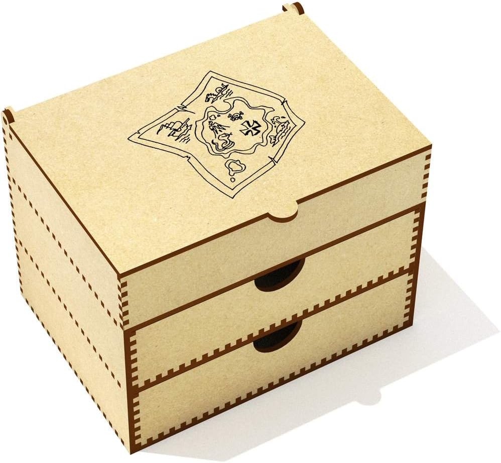 Azeeda Mapa del Tesoro Caja de Maquillaje (VC00015714): Amazon.es: Juguetes y juegos