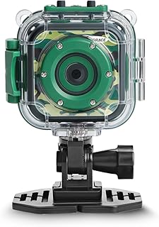 DROGRACE Kids Camera 1080P Digitale Foto- / Videokameras Unterwasser-Actionkamera Wasserdicht 98 Fuß für Kinder mit 1,77 LCD und Digitalzoom - Grün