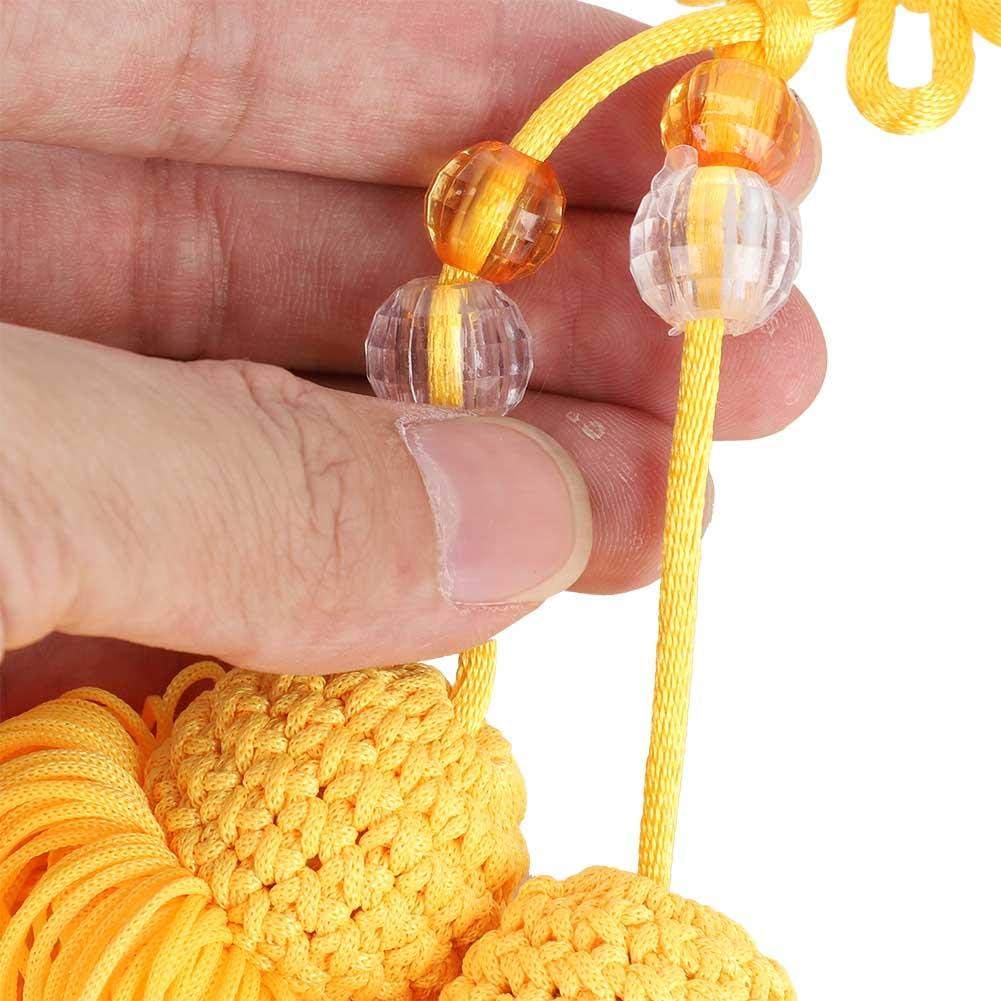 Alomejor Chinese Tassel Tai Chi Sword Tassel Chinese Kungfu Sword Tassel for Taiji Sword Home Handing Decoration(Yellow) - Image 5