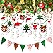 33PCS Christmas Decorations Swirls Hanging Ceiling Decor Winter Party Supplies Holiday Ornaments
