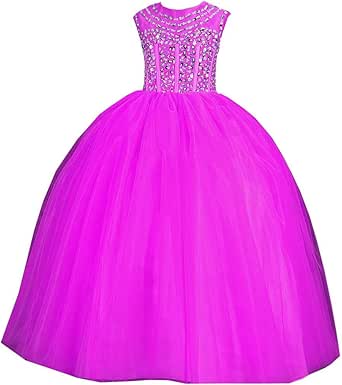 Amazon.com: Ball Gown Bling Girls Pageant Dresses for Toddler 7-16