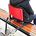 Ohuhu Stadium Chairs/Stadium Seats Bleacher Seats with Bungee Cord Cushion and Comfortable Backrest, Red