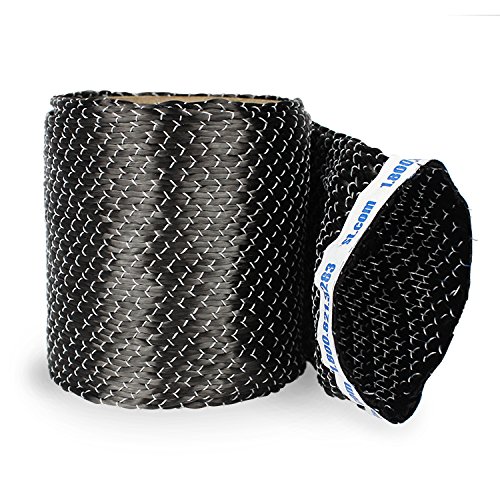 Fibre Glast - Unidirectional Carbon Fiber Sleeve - 1-1/2 Inches Wide - 1 Yard Roll