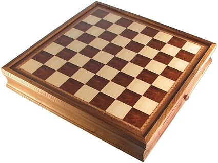 Amazon Com 19 Chess Board With Storage Drawers Toys Games