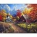 5D DIY Village Farm Diamond Painting by Number Kits 12X16 inches