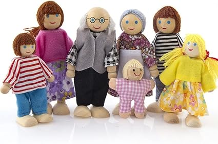 familia para casa de muñecas