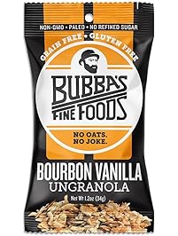 Bubba's Fine Foods Paleo, Grain-Free, Gluten-Free Granola (Bourbon Vanilla, Single Serve)