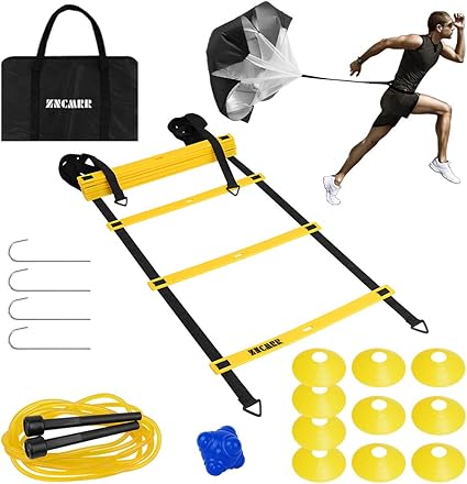 Agility ladder and parachute Clearance