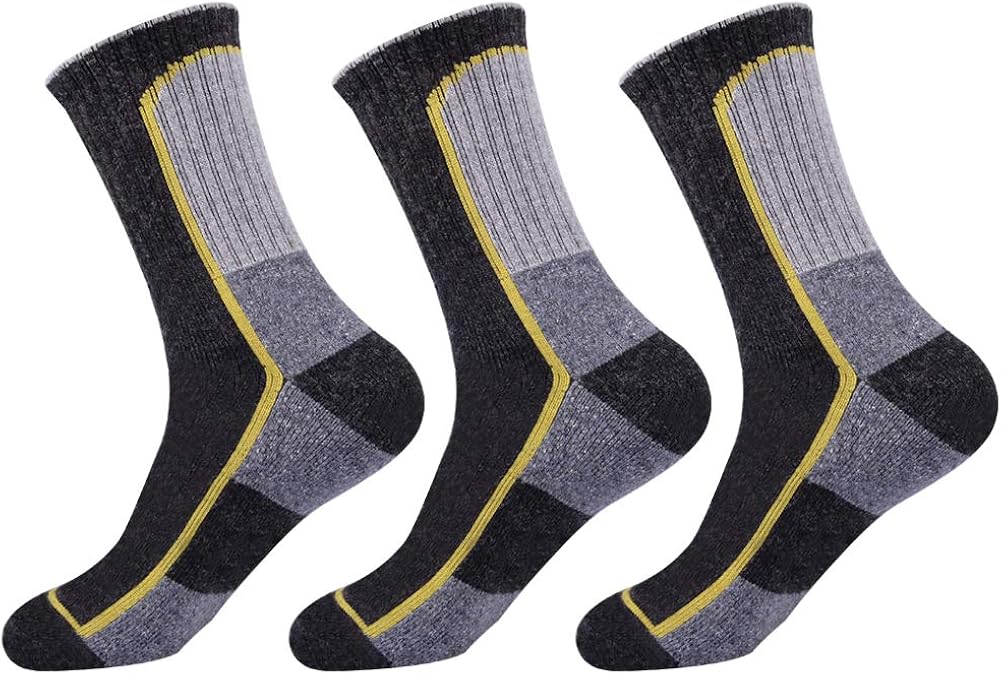 JOYNÉE Mens Wool Crew Socks Athletic Warm Cushion for Men 3