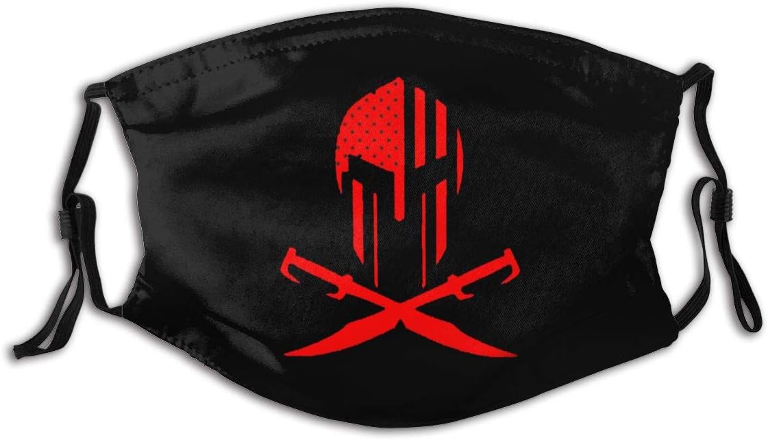 Patriotic Spartan Molon Labe Unisex Activated Carbon Filter Dust Mask Washable and Reusable Mouth Mask