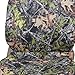 BDK Hawg Camo Seat Covers Heavy Duty Rubber Floor Mats w/Camouflage Inlay & Cushion Grip Steering Wheel Cover Set