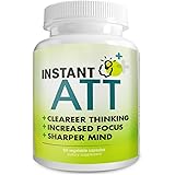 Instant ATT All-Natural Dietary Supplement for Clearer Thinking, Brain Function, Sharper Mind, 30 Capsules