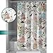 Anzona Generic Personalized Beautiful Bird Cage Flower Leaves Pattern Art Style Picture Design Shower Curtain (Multi, 72 x 72 inches)