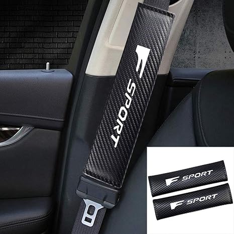 Amazon Com Car Seat Belt Shoulder Pads For F Sport Seat Belt Strap Shoulder Pad For Adults And Children Pu Car Safety Seat Belt Cushion Interior Accessories 1 Pair Home Kitchen