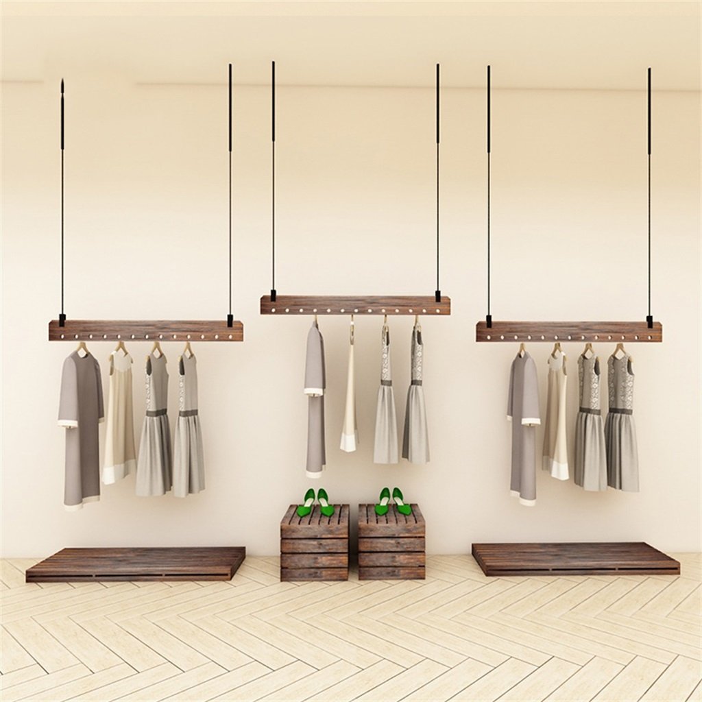 Ganchos Tamaño : 100cm LQQ-Ganchos para abrigos Soporte de exhibición
