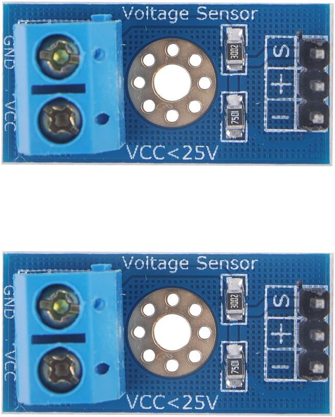 Diymall Voltage Sensor Dc0 25v For Arduino With Code Pack Of 2pcs Electronics Amazon Com